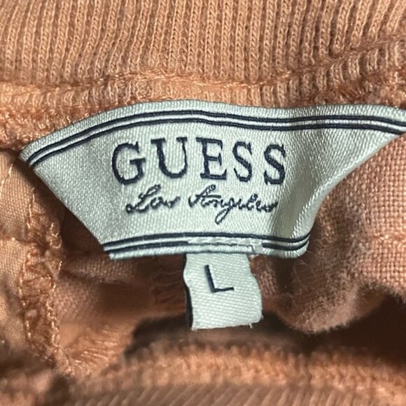 GUESS Los Angeles Women’s Wide-Leg Linen Pants in Terracotta Size L - Picture 7 of 8